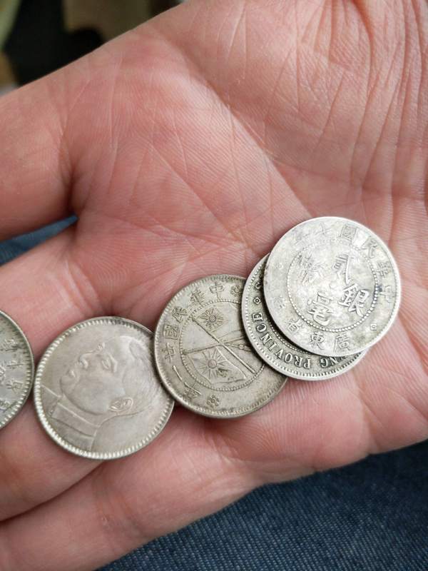 民国小银元,十枚一起拍,包真包老,品相如图