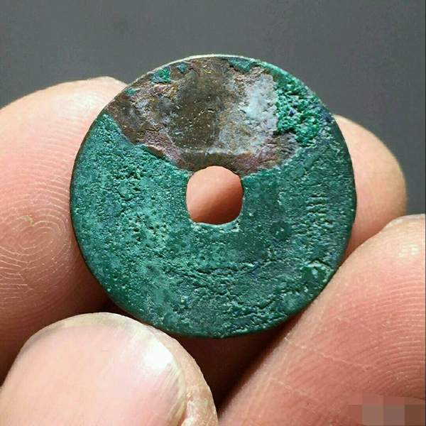 极美绿锈安南圣元通宝不多见品字口漂亮锈色绝美