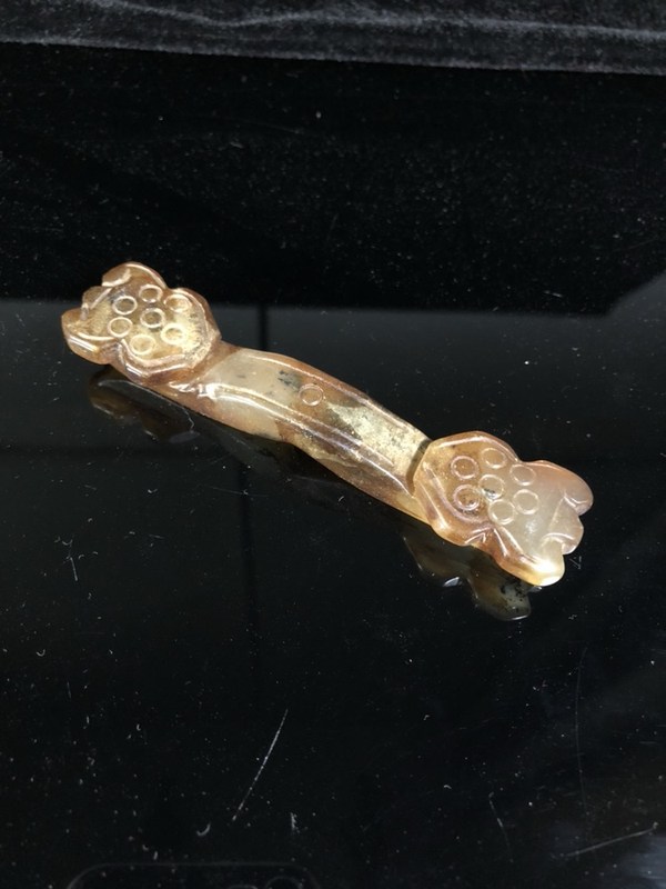 被鸽子农村收到的老岫玉玉如意玉润工艺古朴