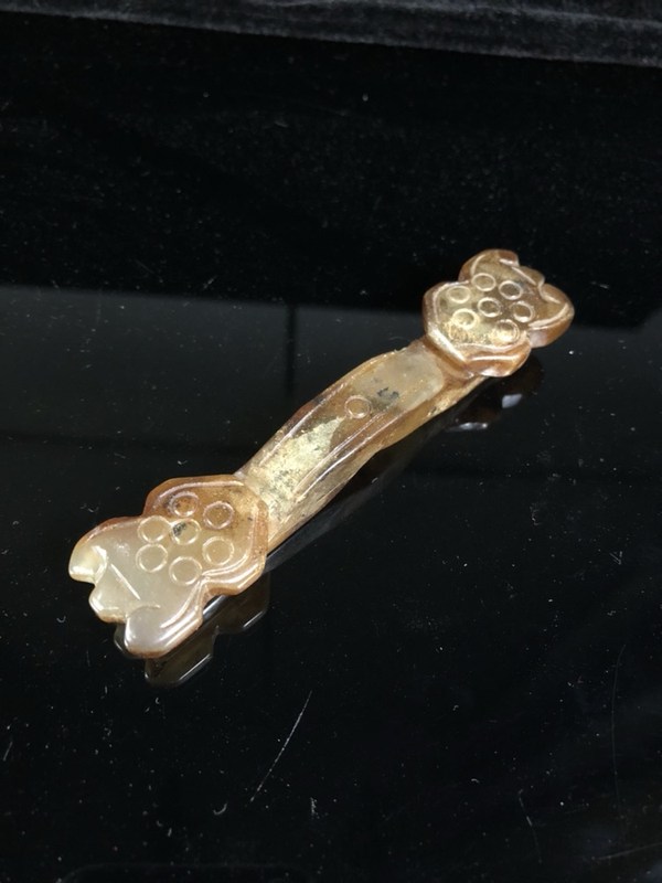 被鸽子农村收到的老岫玉玉如意玉润工艺古朴