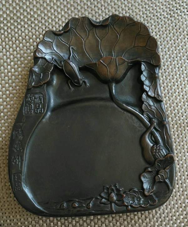 澄泥砚一路连科砚台规格约215175mm