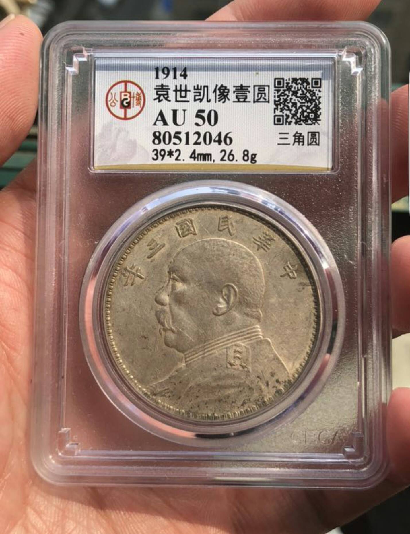 袁大头三角元(沈阳,公博严评