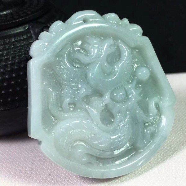 天然缅甸翡翠玉a货老坑种底色凤牌吊坠尺寸43