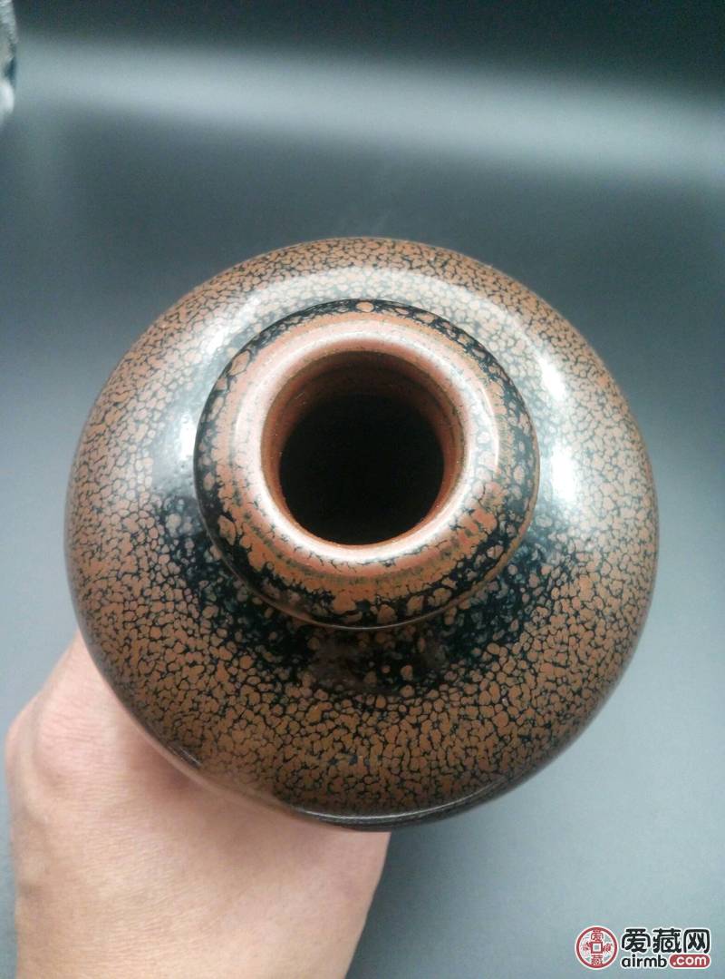 建窑鹧鸪釉梅瓶旧藏全品高18