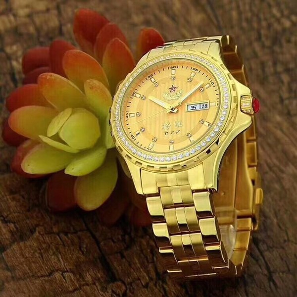 将军表全自动机械表进口机芯蓝宝石镜面全钢实