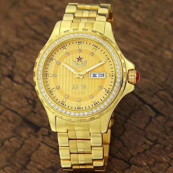 将军表全自动机械表进口机芯蓝宝石镜面全钢实