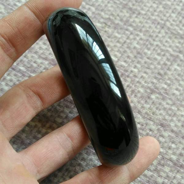 放漏了,永久保真,天然黑曜石手镯宝贝尺寸真假_图片_价格_评级-其他-