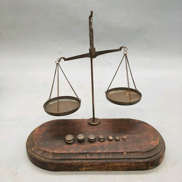 铜天平秤,重量0.53公斤,老物件喜欢的可以参拍