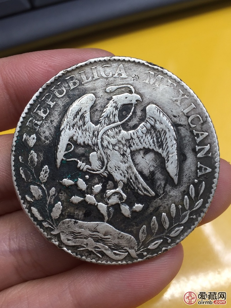 1枚墨西哥鹰洋原汁原味状态