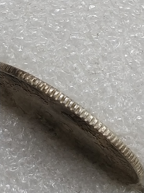 1923年坐洋贰角保存完好无磕无补边齿典型大开门