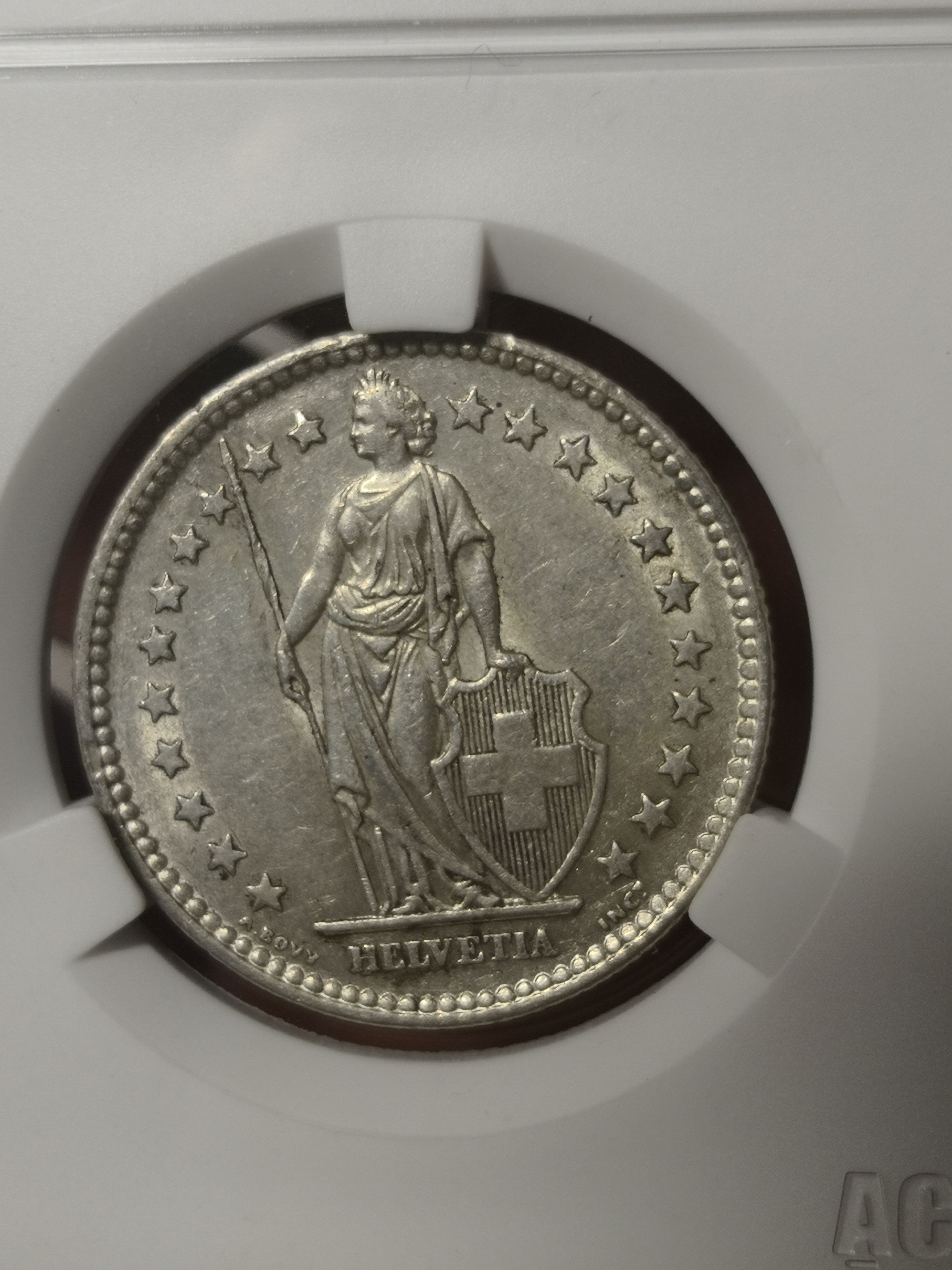 爱藏评级,瑞士2法郎银币