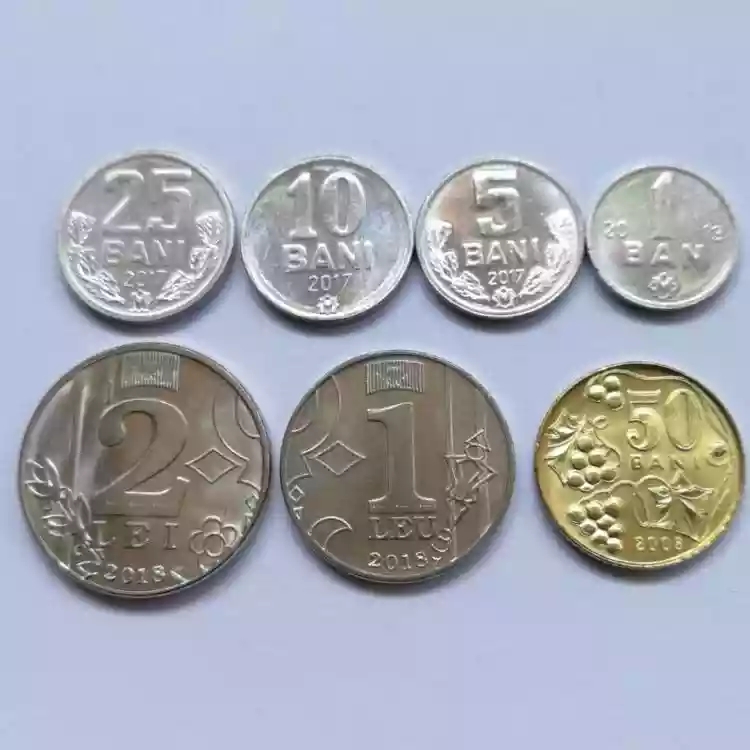 摩尔多瓦套币 硬币7枚一套 外
