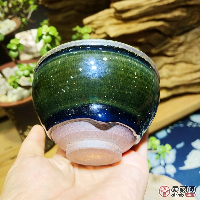 贵溪堂詹贵稀大师柴烧玻璃釉面茶