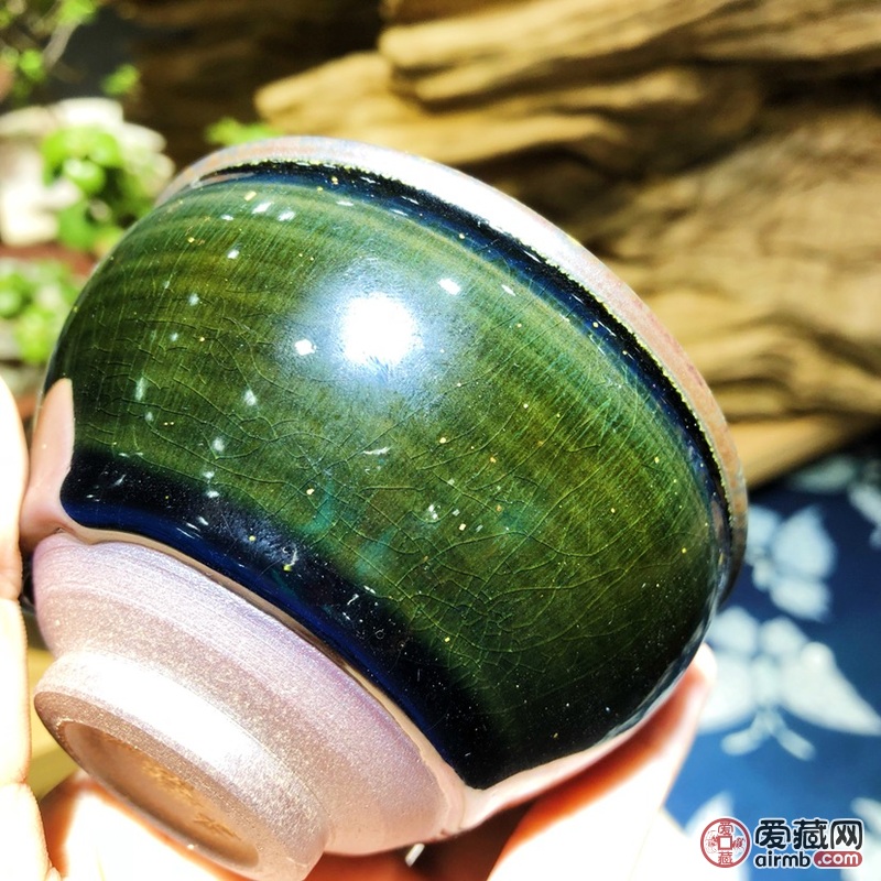 贵溪堂詹贵稀大师柴烧玻璃釉面茶