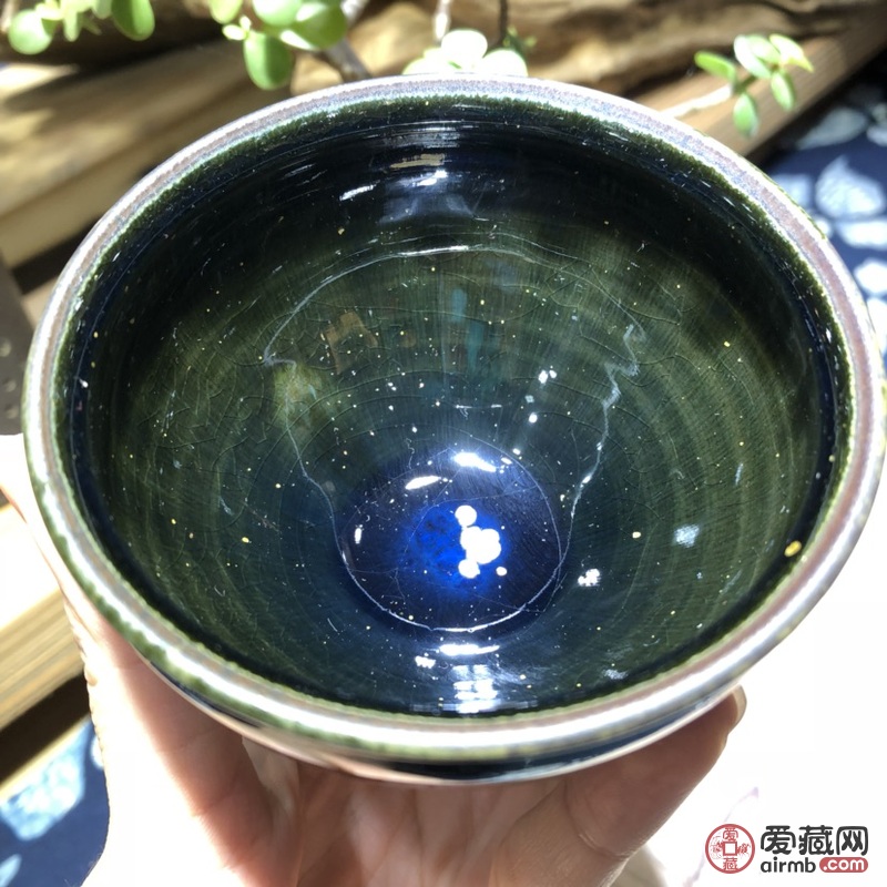 贵溪堂詹贵稀大师柴烧玻璃釉面茶