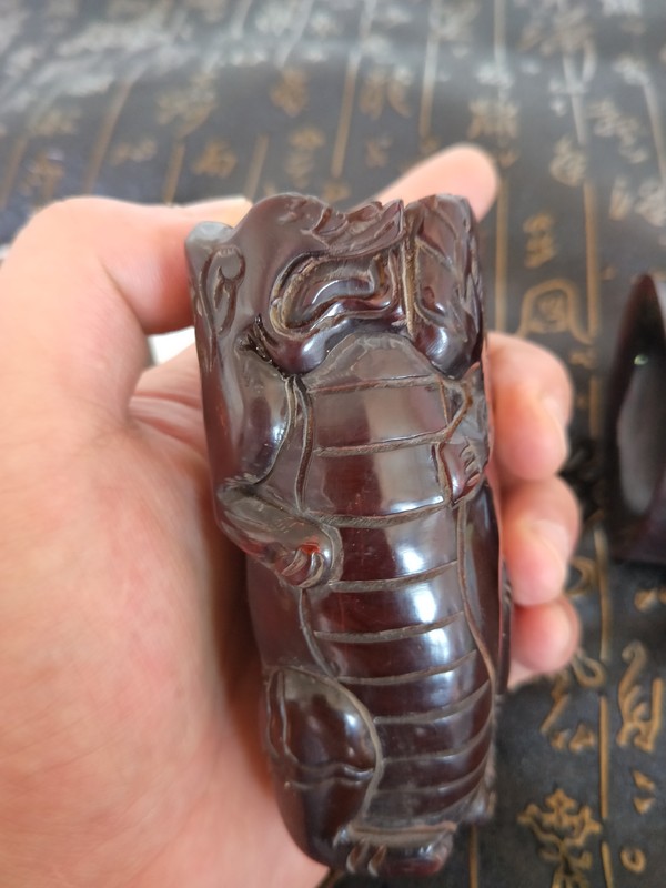 牛角保真牛角人头担保纯手工雕刻假一真假_图片_价格_评级-文玩杂项