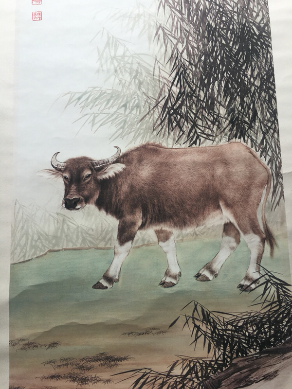 精品大放漏大放漏大放漏刘奎龄作品牛宣纸卷