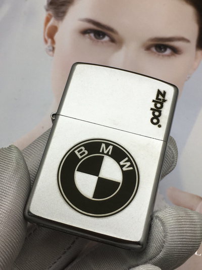 宝马汽车标志 正品zippo打火机 原盒原说 打火