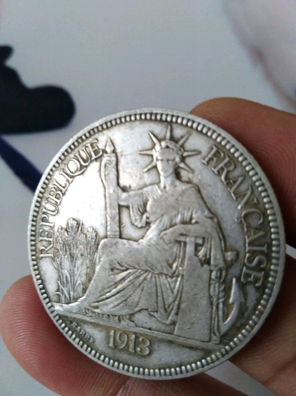 1913年英国女王坐洋,正反图像品质清晰真假_图片_价格_评级-外国老