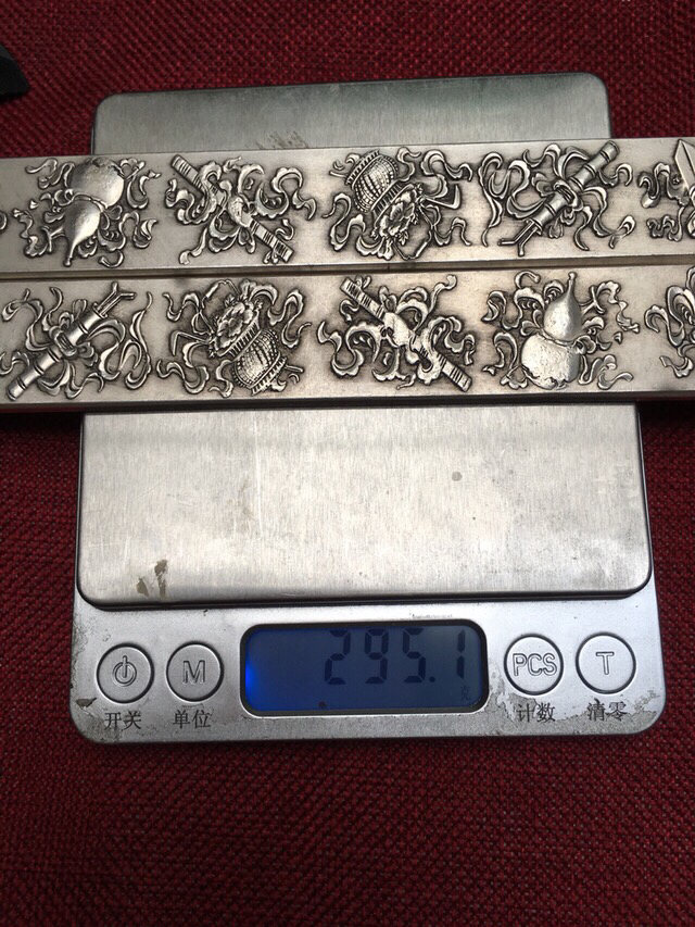 藏银镇尺八仙兵器尺寸23×2.