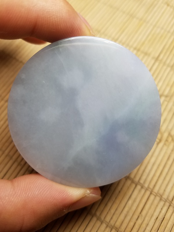 缅甸翡翠手镯芯123克r5315mm料子素