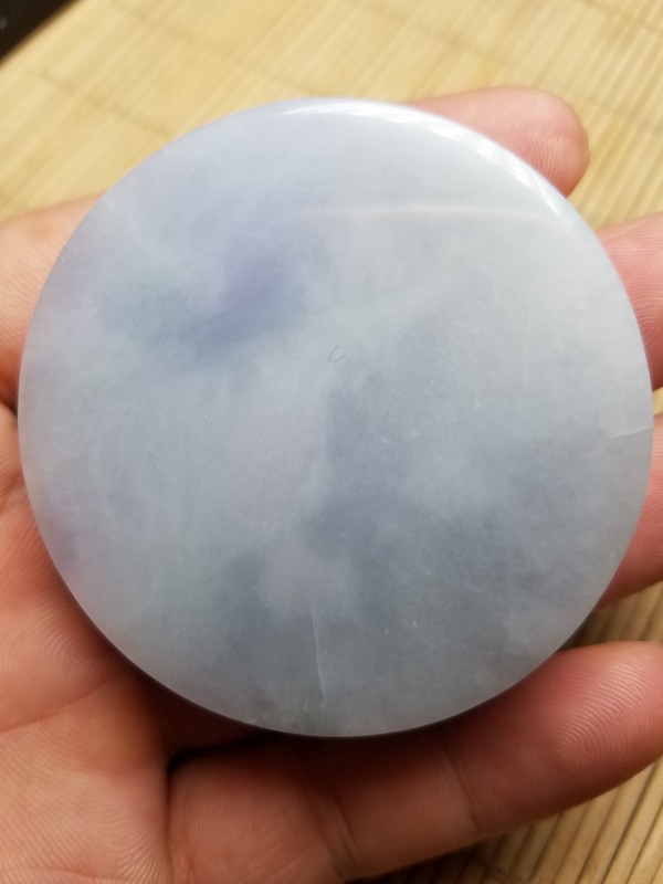 缅甸翡翠手镯芯123克r5315mm料子素