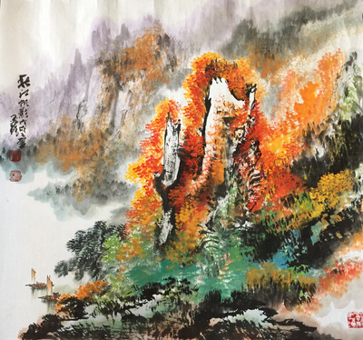 李玉龙尺寸六尺斗方9690真假_图片_价格_评级-现代国画-爱藏网