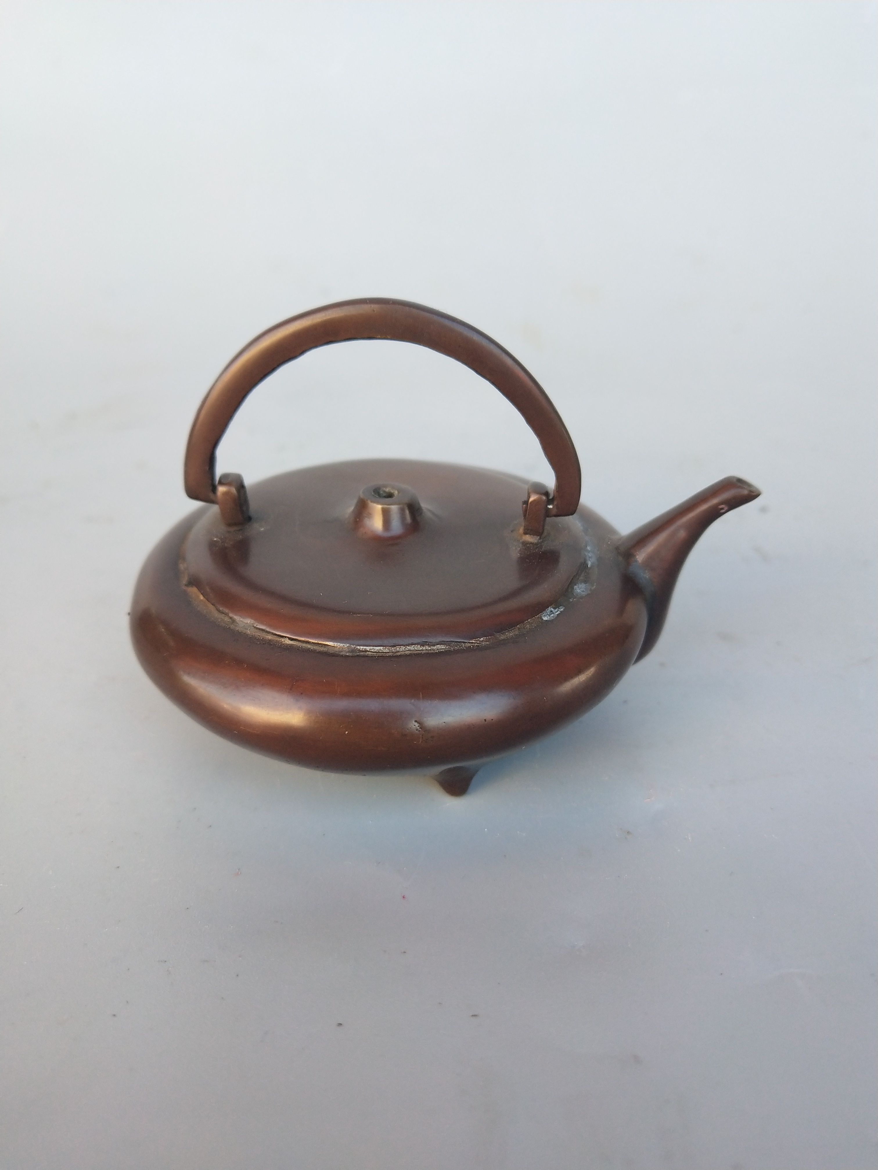 回流纯铜砚滴壶一把【拍品规格】