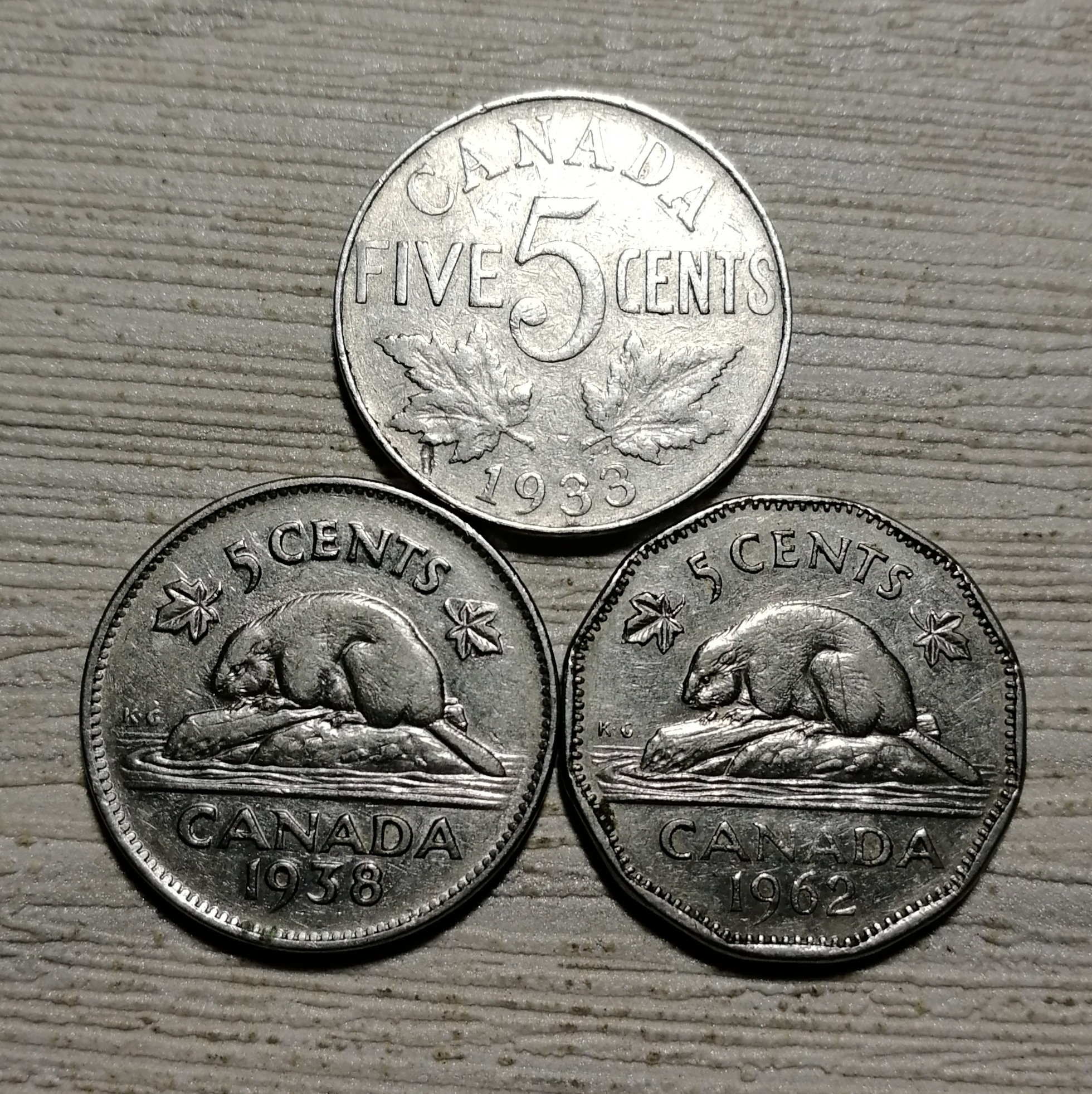 加拿大三代国王5分老硬币品相如图包老包真多单合