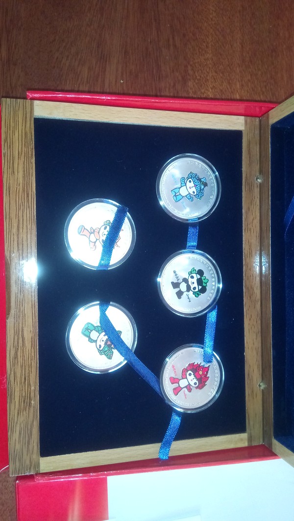 2008奥运会吉祥物银质五福娃