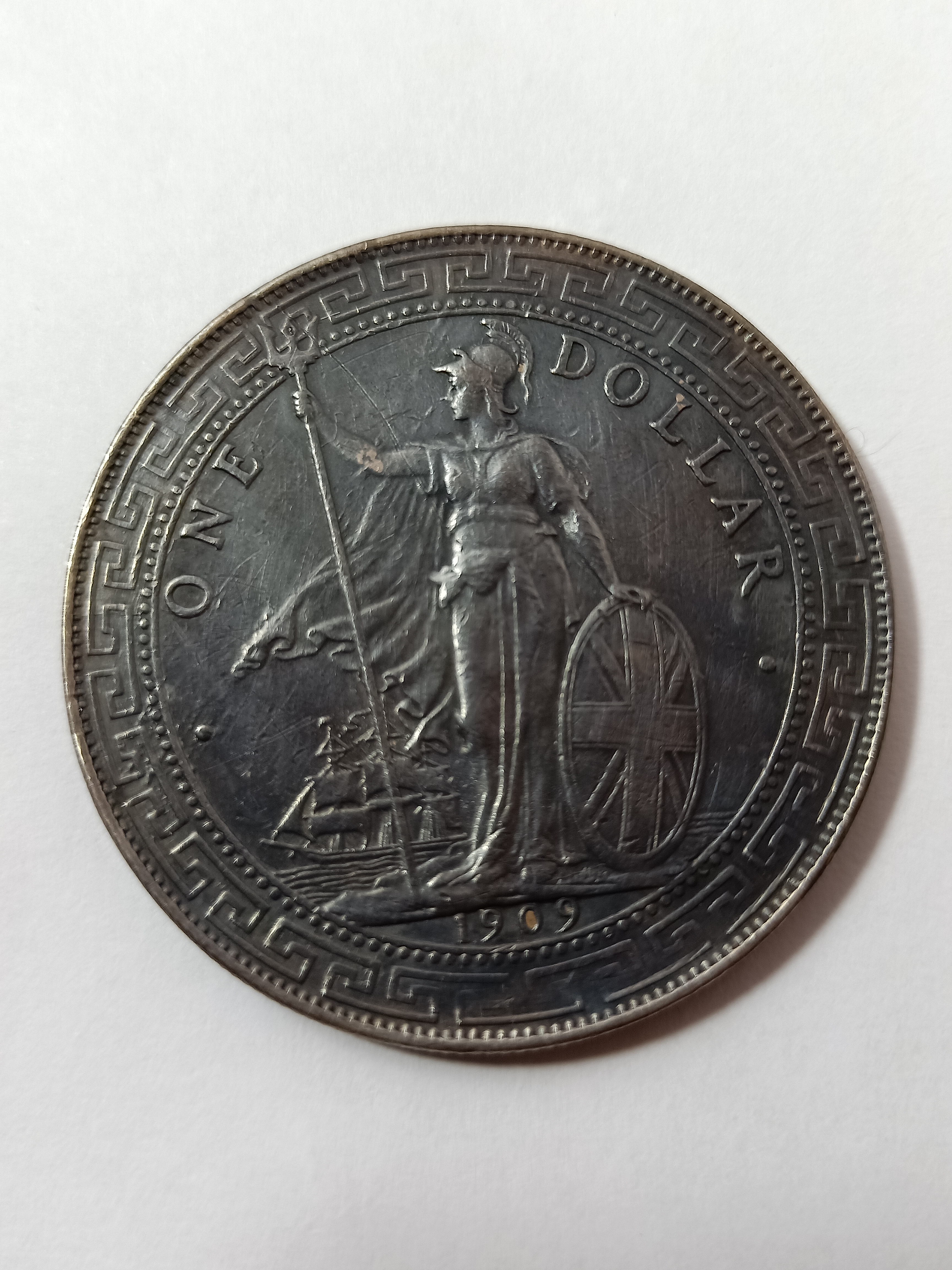 站洋1909,黑漆古,保真包老