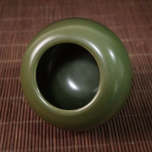 茶叶末釉小水罐高65cm宽9cm声明自