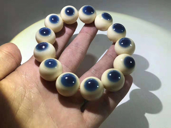 纯天然保真猛犸蓝眼无瑕疵颗颗精选本图