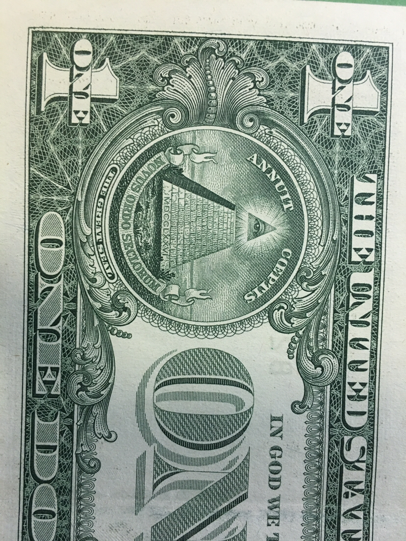 2009版1美元纸币,非全新