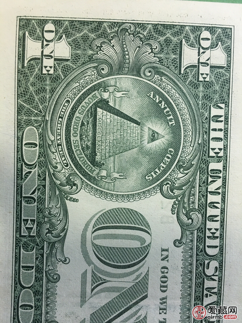 2009版1美元纸币,非全新