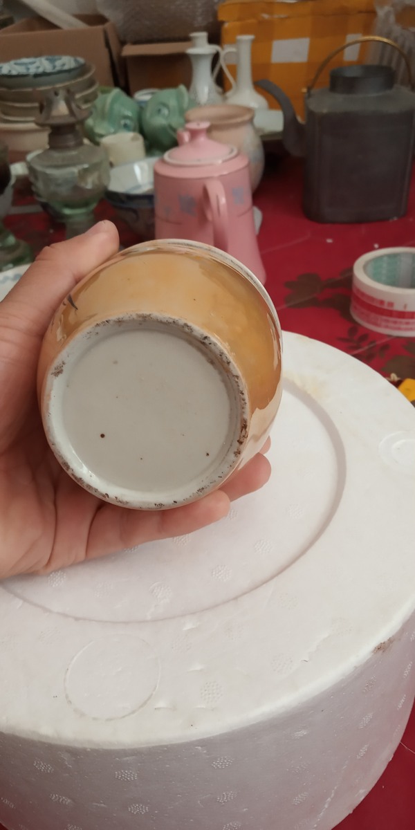 民国末期手绘梅花糖罐包老保真