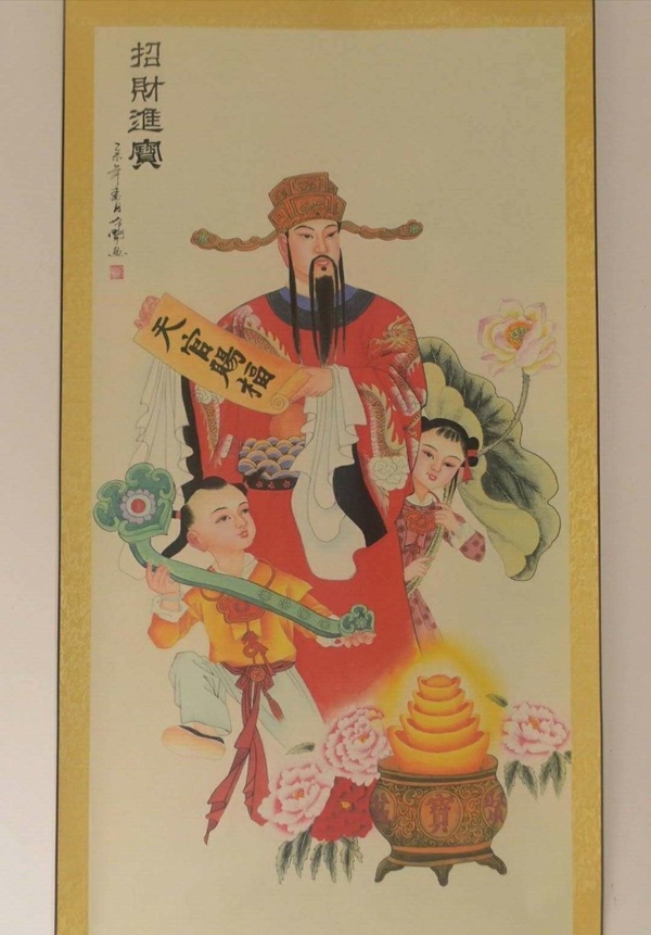 大放漏大放漏,新品来袭,名家作品【招财进宝】中堂画