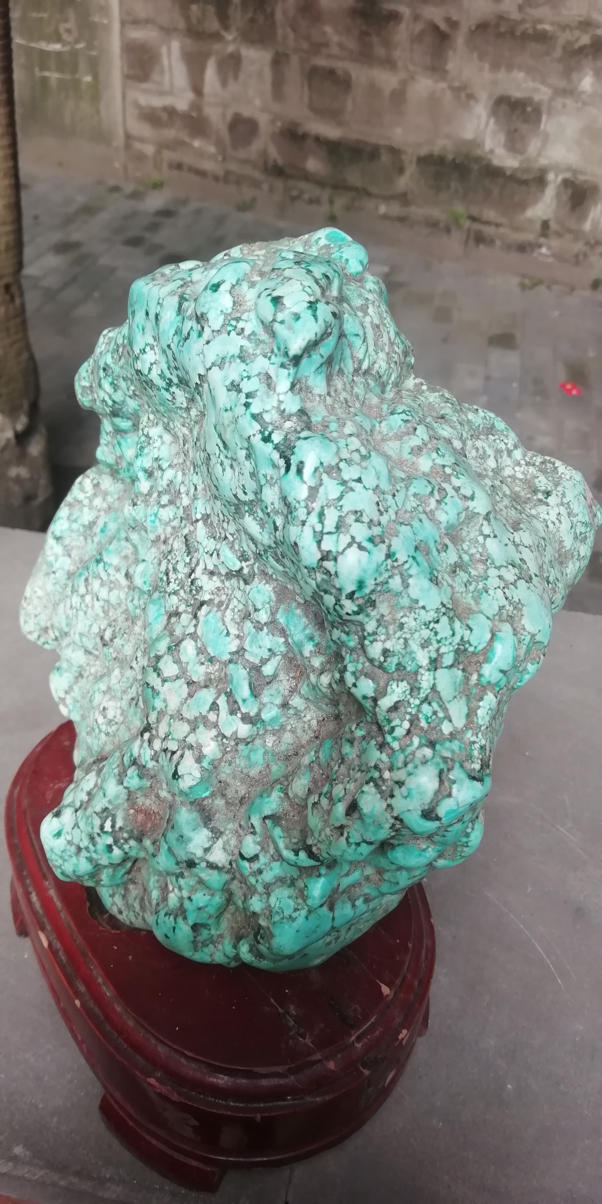 绿松石原石摆件,净重9斤看好出