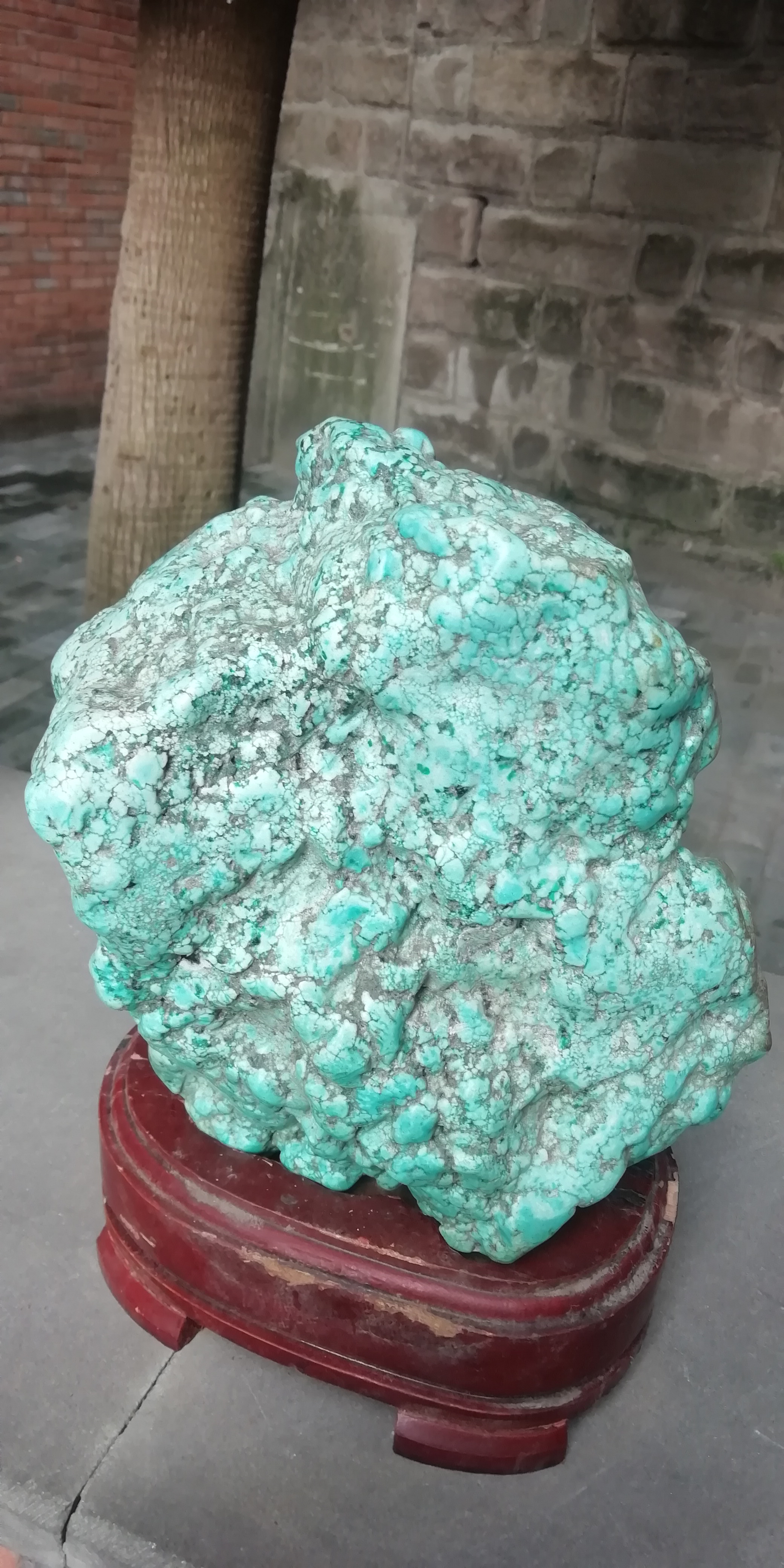 绿松石原石摆件,净重9斤看好出