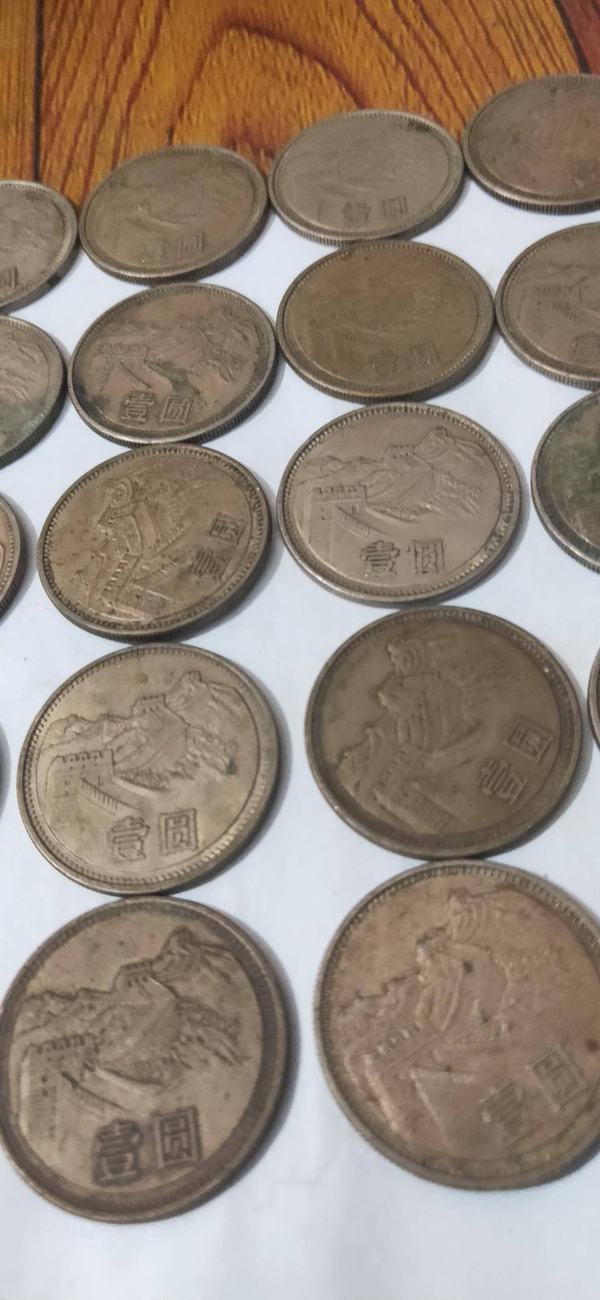 自然包浆长城币32枚无磕碰无明显划痕终真假_图片_价格_评级-硬币-爱
