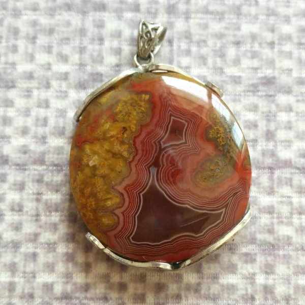 放漏了,精品天然战国红玛瑙吊坠,尺寸约4真假_图片_价格_评级-玛瑙-爱