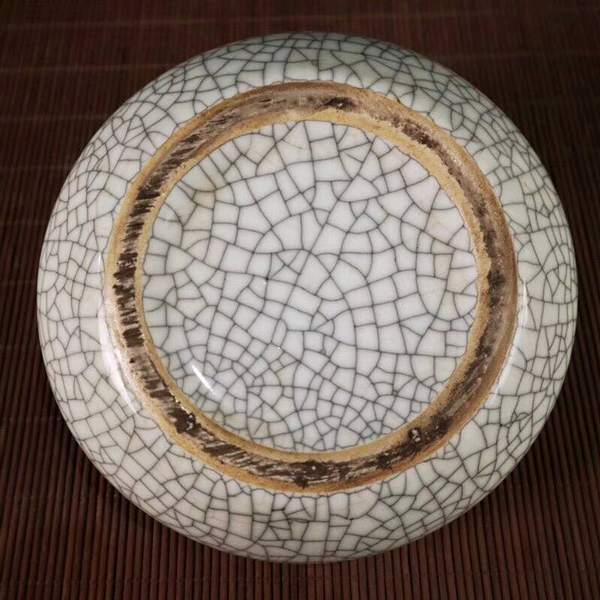 随缘起拍,哥窑开片笔洗,胎骨灰褐色,胎质真假_图片_价格_评级-陶瓷