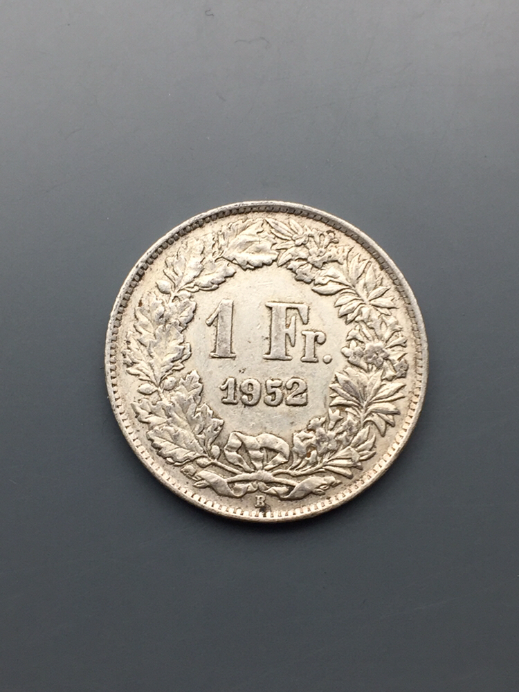 瑞士一法郎银币重约5g包老保真原图发货大家