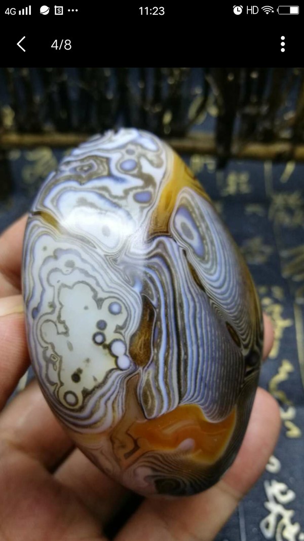 阿拉斯加缠丝玛瑙园案象形漂亮多丝多彩多纹路