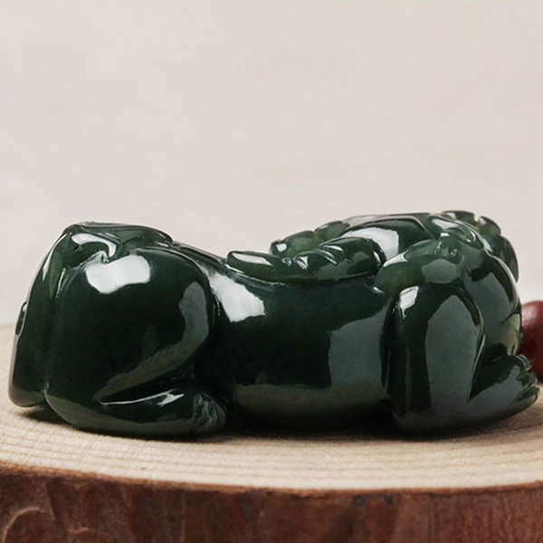 和田玉貔貅吊坠和田青玉貔貅吊坠发财辟邪保真假_图片_价格_评级-和田