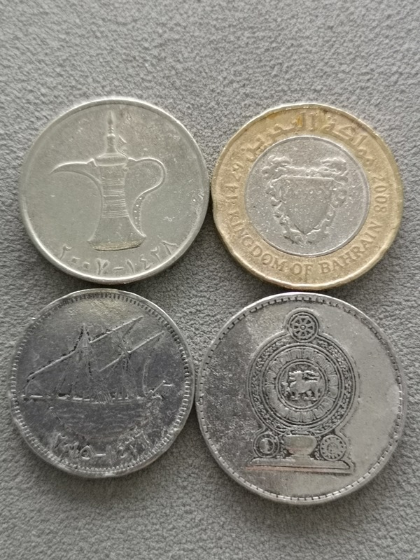 稀缺南亚中东硬币4枚斯里兰卡1994年1斯里兰卡卢