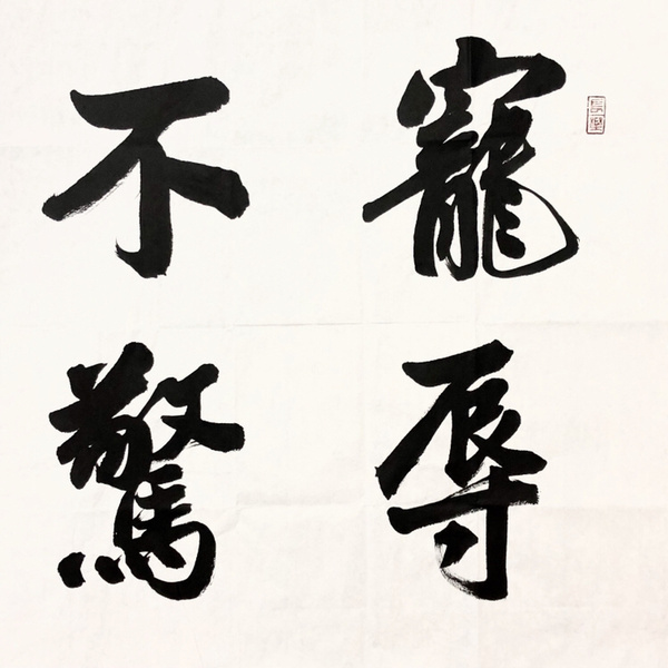 宁静宠辱不惊书法精品作者宁静来源作者本人