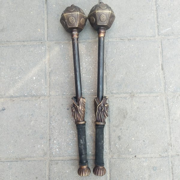 铜制八卦锤尺寸如图重约3050克实物拍摄