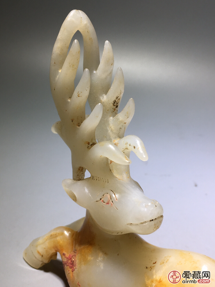 清代鹿片子玉,清代玉人,清代玉_大山谷图库