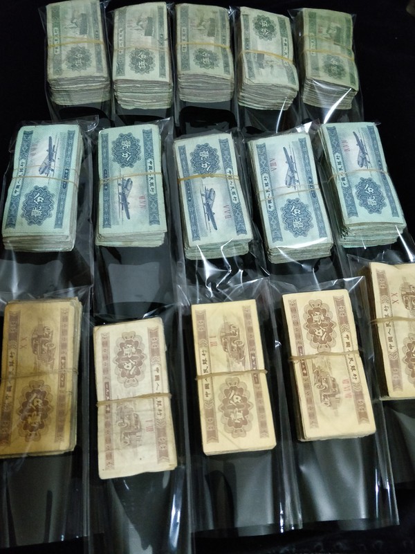 第三套人民币一二五分各一百张流通旧币保真包老